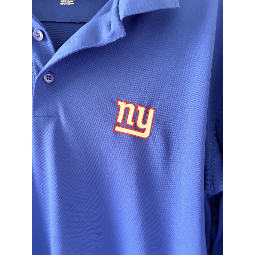 Antigua New York Giants Polo Shirt Mens XL Blue NFL Football Jersey Golf